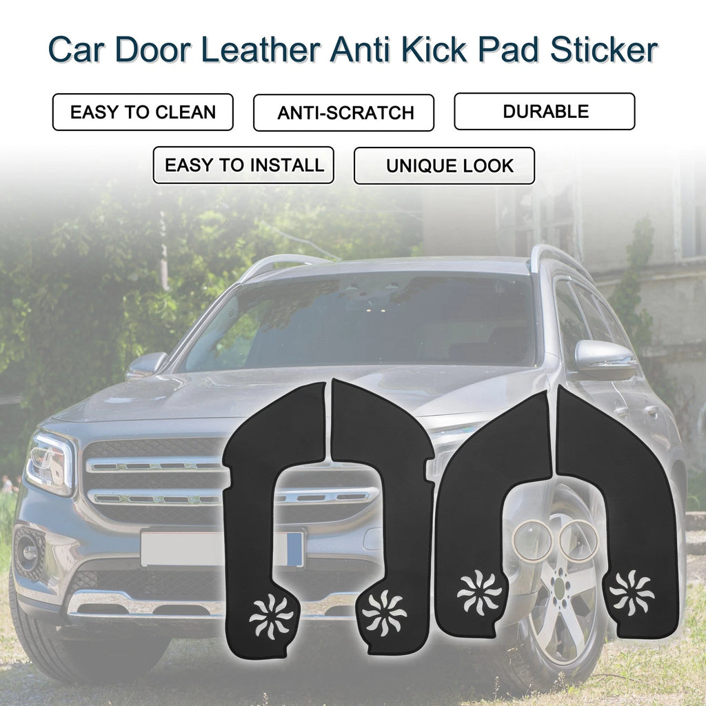 Set of 1 Car Door Leather Anti Kick Pad Sticker for Mercedes-Benz GLB (2020–2025)