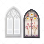 Epoxy Resin Mold for Church Window Silicone Dish Tray Jewelry Container