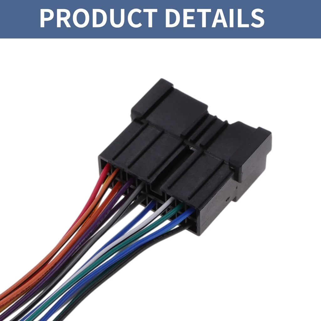 Set of 2 Car Stereo CD Player Wiring Harness 70-7301 for Hyundai Accent (2000–2005)
