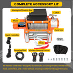 12V Electric Recovery Winch 13500LBS for Trailer Truck SUV