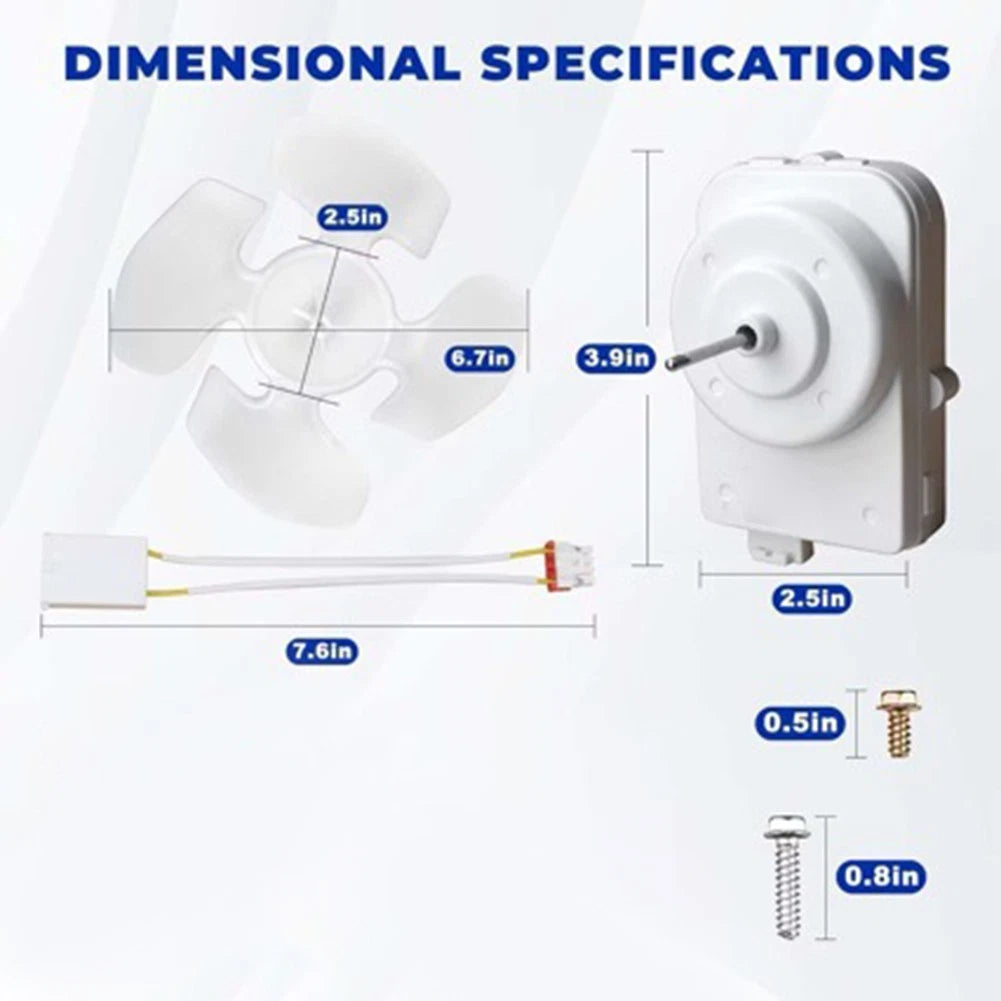 Condenser Fan Motor for Refrigerator (W10124096, W10130108)