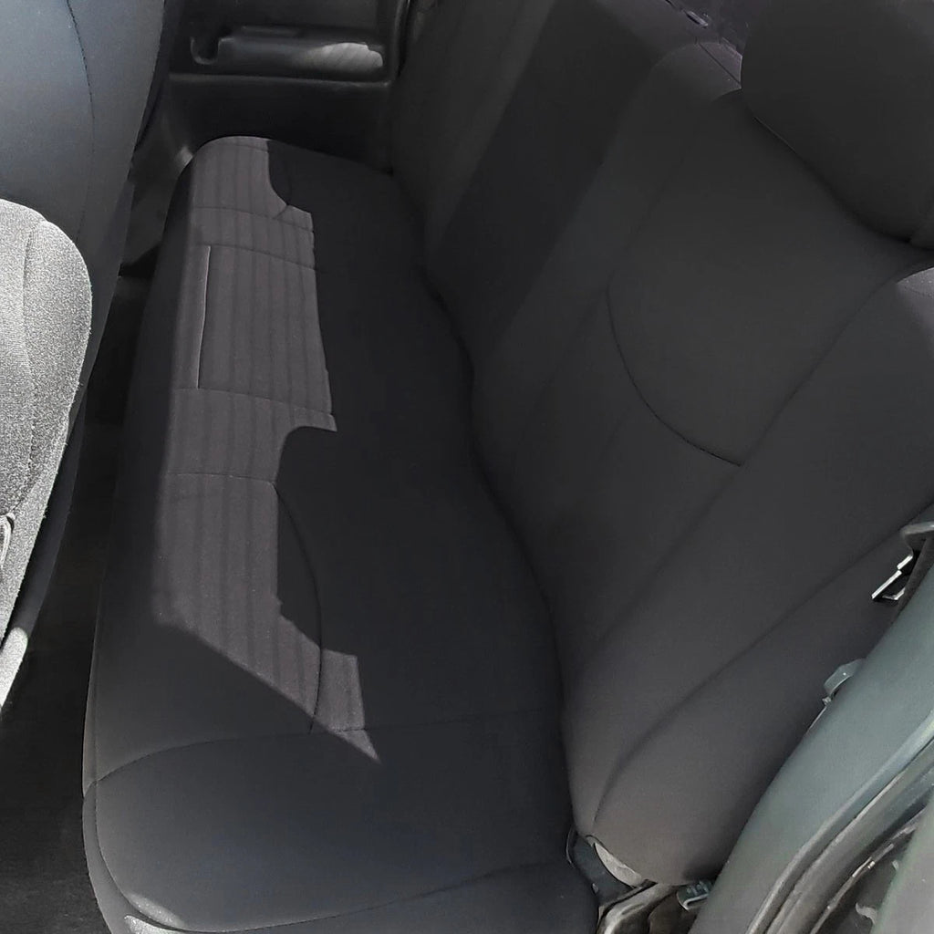 Set of 4 Black Cloth Seat Covers for Chevy Silverado 1500 (1999-2006)