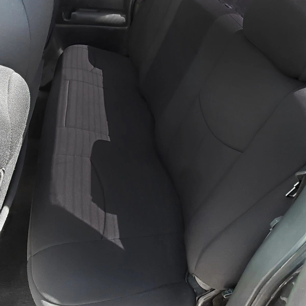 Set of 4 Black Cloth Seat Covers for Chevy Silverado 1500 (1999-2006)