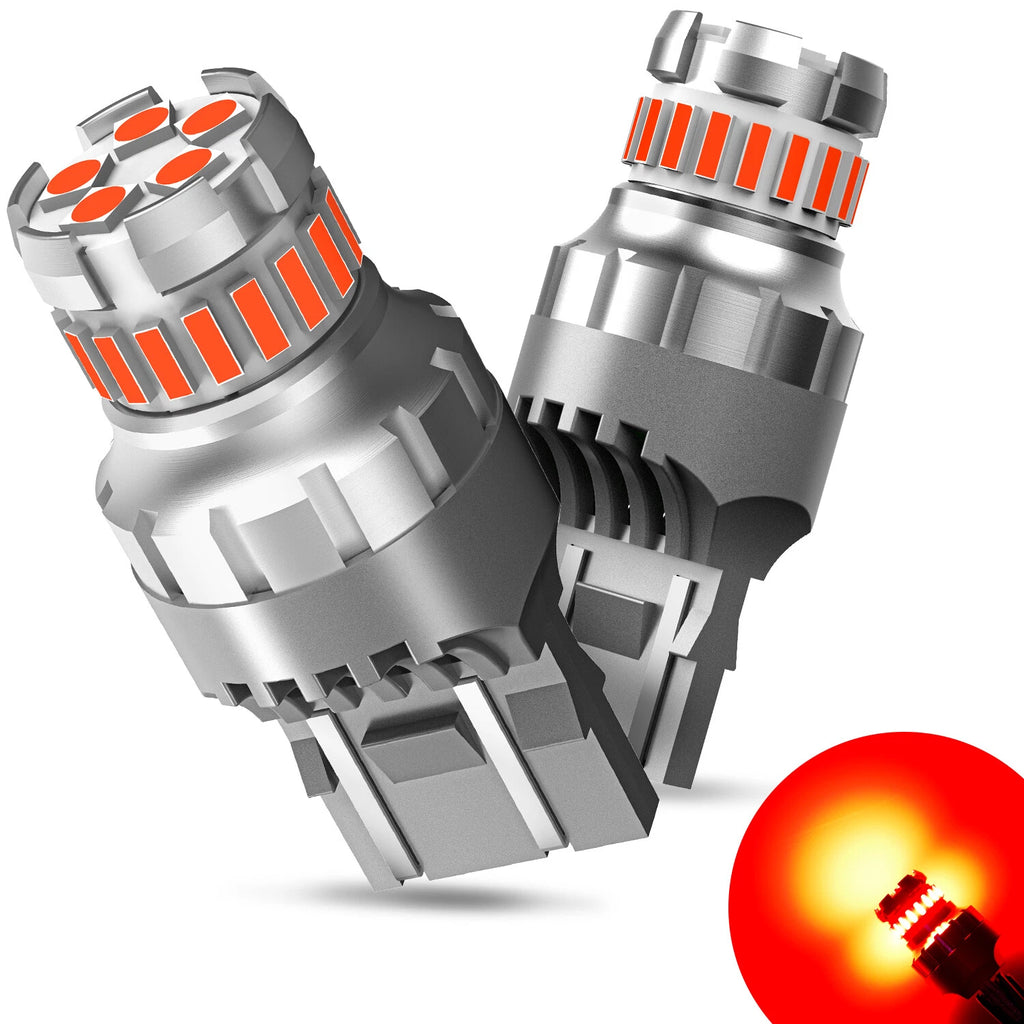 2X 7443 LED Bulbs for Tail Stop Brake Turn Signal Light