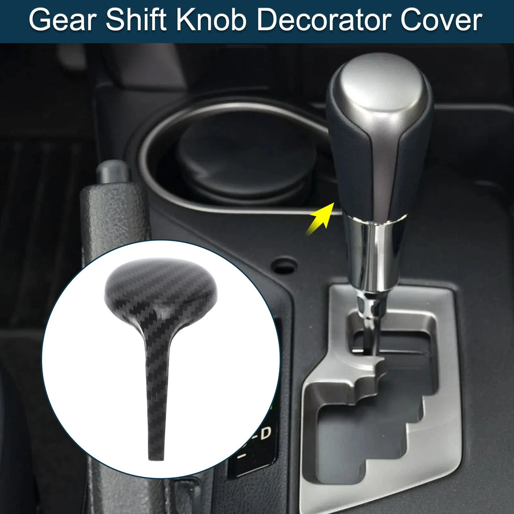 Gear Shift Knob Decorator Cover for Toyota RAV4 Corolla Vios (2014–2018) Black