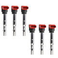 Set of 6 Ignition Coils for Audi A4 A6 A8 Quattro Porsche VW Touareg V6