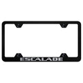Black Wide Body License Plate Frame - Officially Licensed for Cadillac Escalade