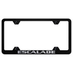 Black Wide Body License Plate Frame - Officially Licensed for Cadillac Escalade