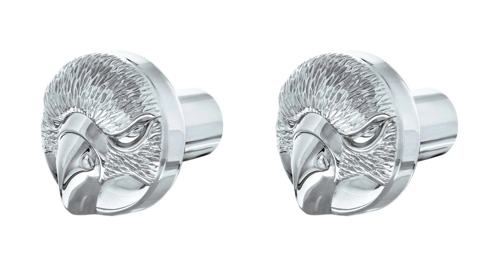 Air Valve Knobs Screw-In Chrome Set for Peterbilt Kenworth (2010–2024)
