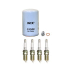 Wix Engine Oil Filter & NGK V-Power Spark Plugs for W201 190E (1982–1993)
