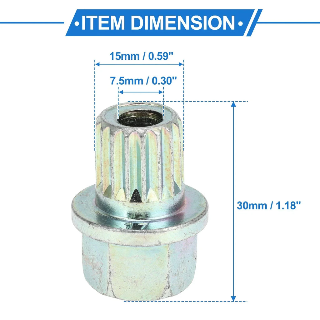 Wheel Lock Lug Nut for BMW Anti Theft Socket Adapter