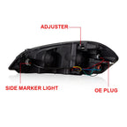 LED DRL Headlights for Chevy Impala (2006–2016) Black Housing