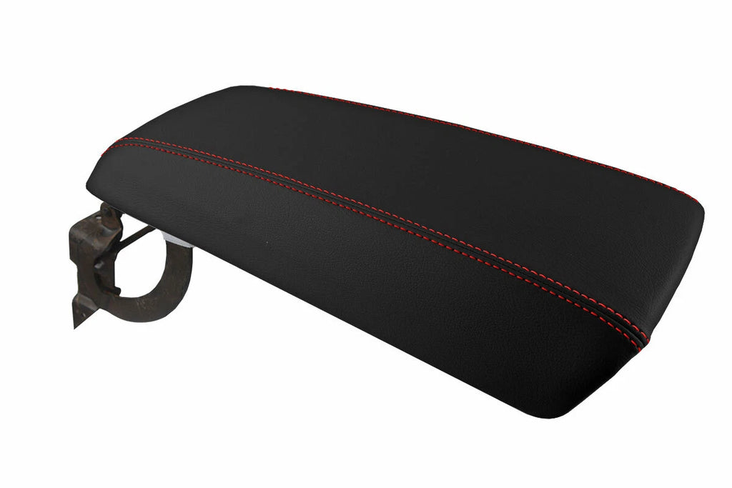 Console Lid Pull Over Armrest Cover for Ford Edge (2011–2020) Red Stitch