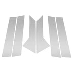 Set of 6 Door Pillar Window Trim for Ford Mondeo (2008–2013) Silver Tone