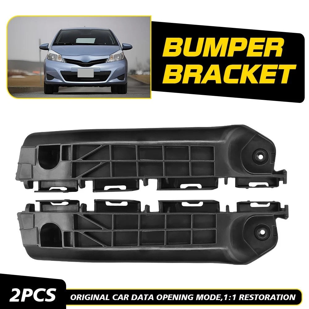Set of 2 Front Bumper Support Brackets for Toyota Yaris (2012–2014)