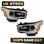 Halogen Headlight Set for GMC Acadia (2017–2019) w/Halogen DRL Chrome