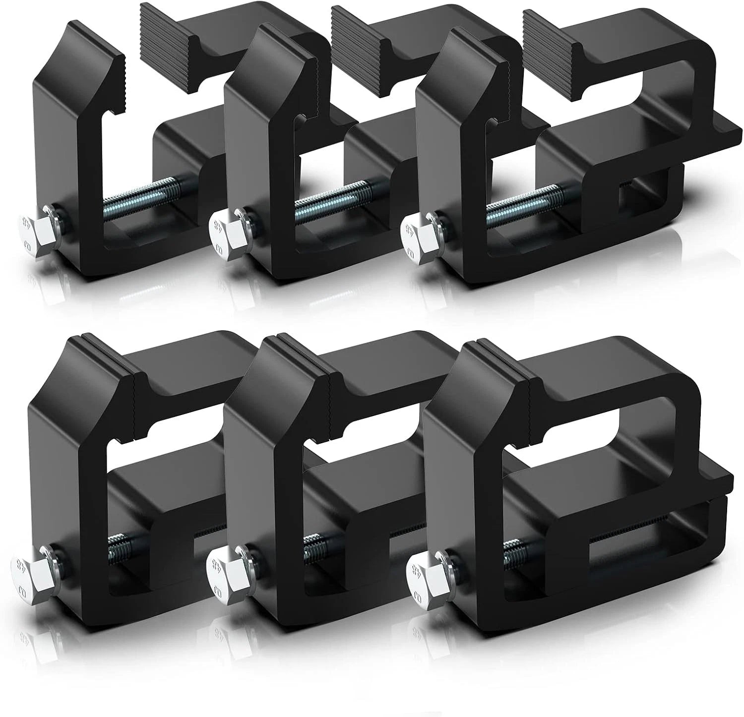 Set of 6 Mounting Clamps for Truck Cap Topper (Heavy Duty)