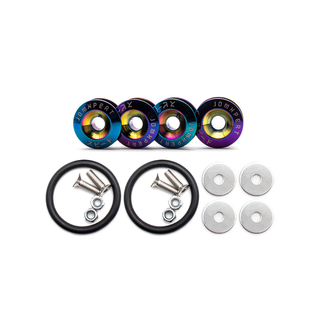 Neo Chrome Quick Release Fasteners for JDM (Rear, Front, Trunk, Fender) (-)
