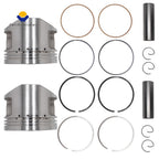 2 Pcs Crankshaft Engine Piston for Yamaha XV750 (1981–1983, 1988–1997)