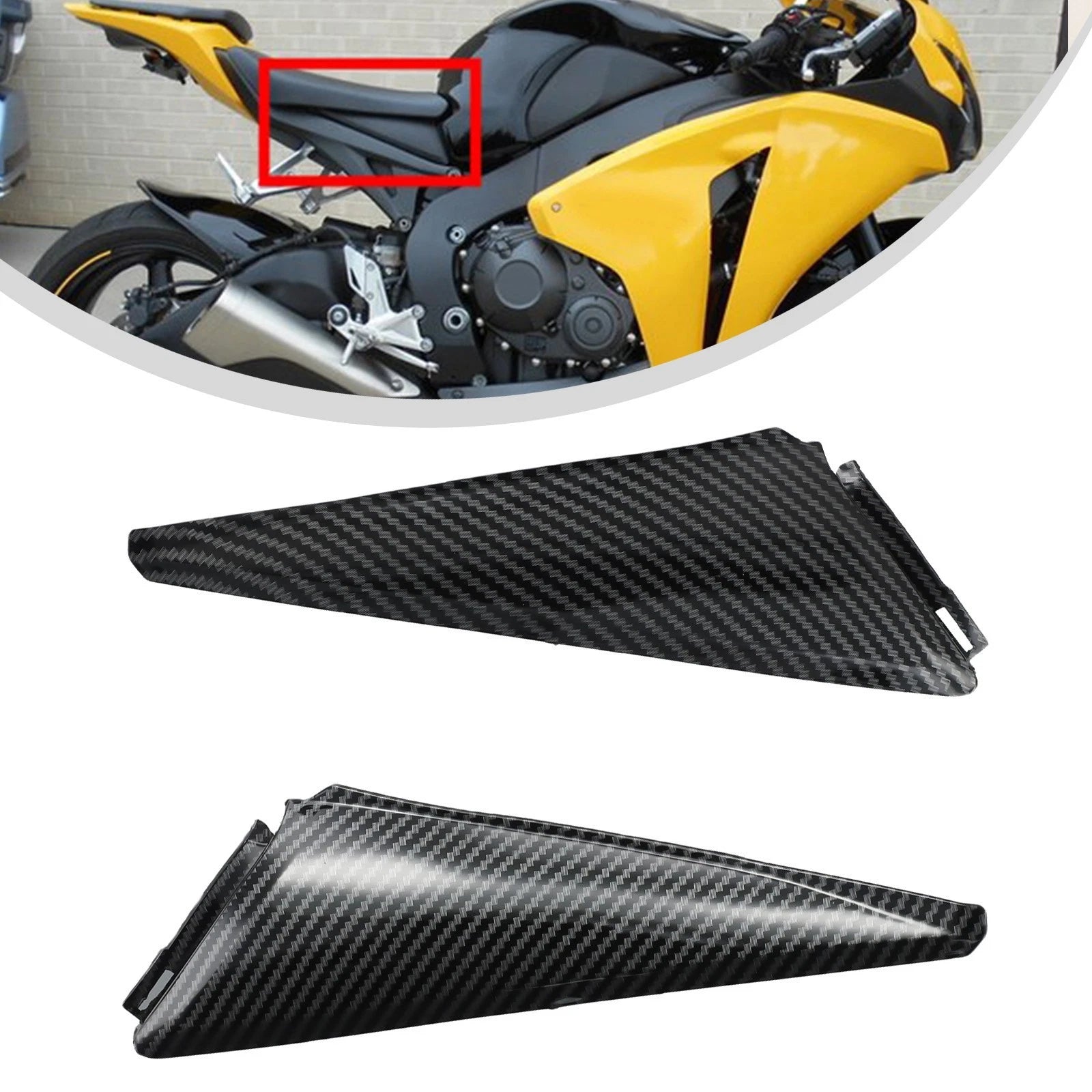 Carbon Fiber Side Driver Tank Cover for CBR1000RR (2008–2020)