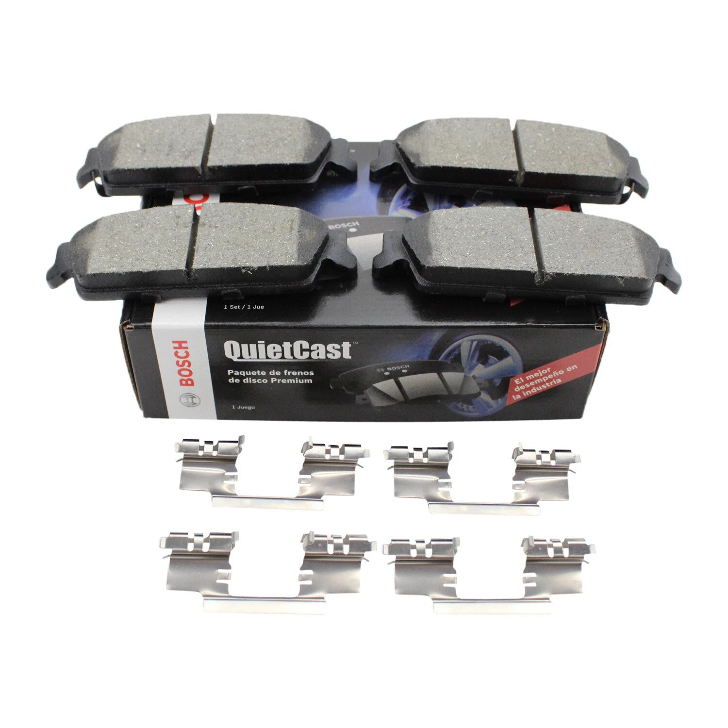 Set of 4 Bosch Rear Disc Brake Pads for (BC1194)