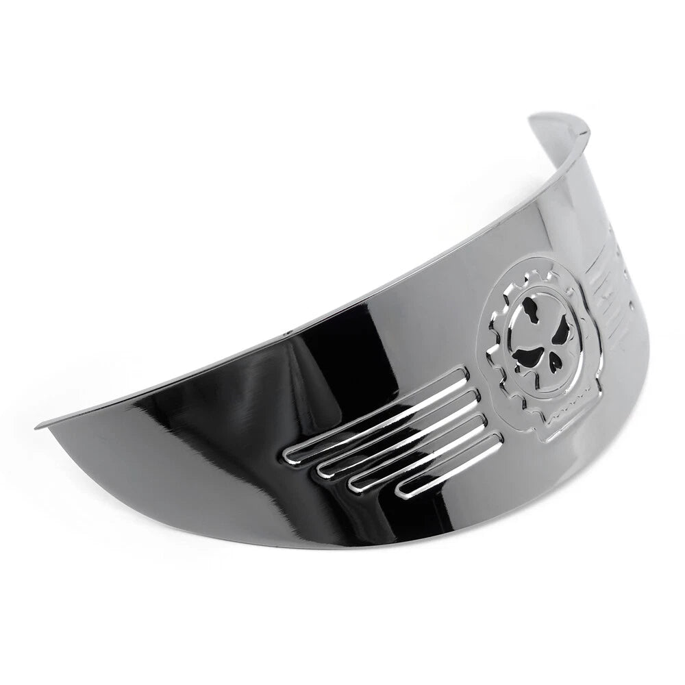 7" Headlight Visor for Harley XL, XLH, FXR, FX (Chrome)