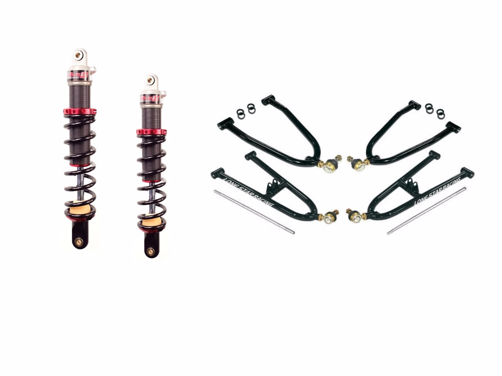 LoneStar Racing A-Arms +3" & Elka Stage 1 Front Shocks for Suzuki LTZ400 (2003–2008)
