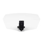 Universal Adjustable Clip-On Windshield Air Deflector Clear/Black