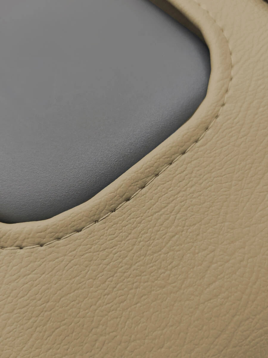 Sunvisors Cover Skin for Honda Civic (2001–2005) Beige Tan PVC Leather