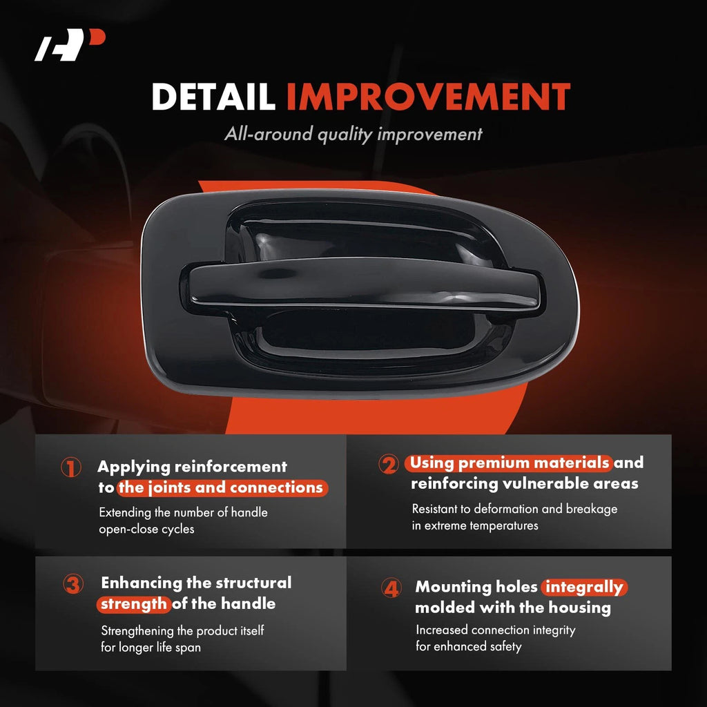 Rear Left Exterior Door Handle for Chevrolet Venture Pontiac Montana (2000–2005)