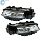 Set of 2 LED Chrome Headlights for Nissan Rogue (2021-2023)