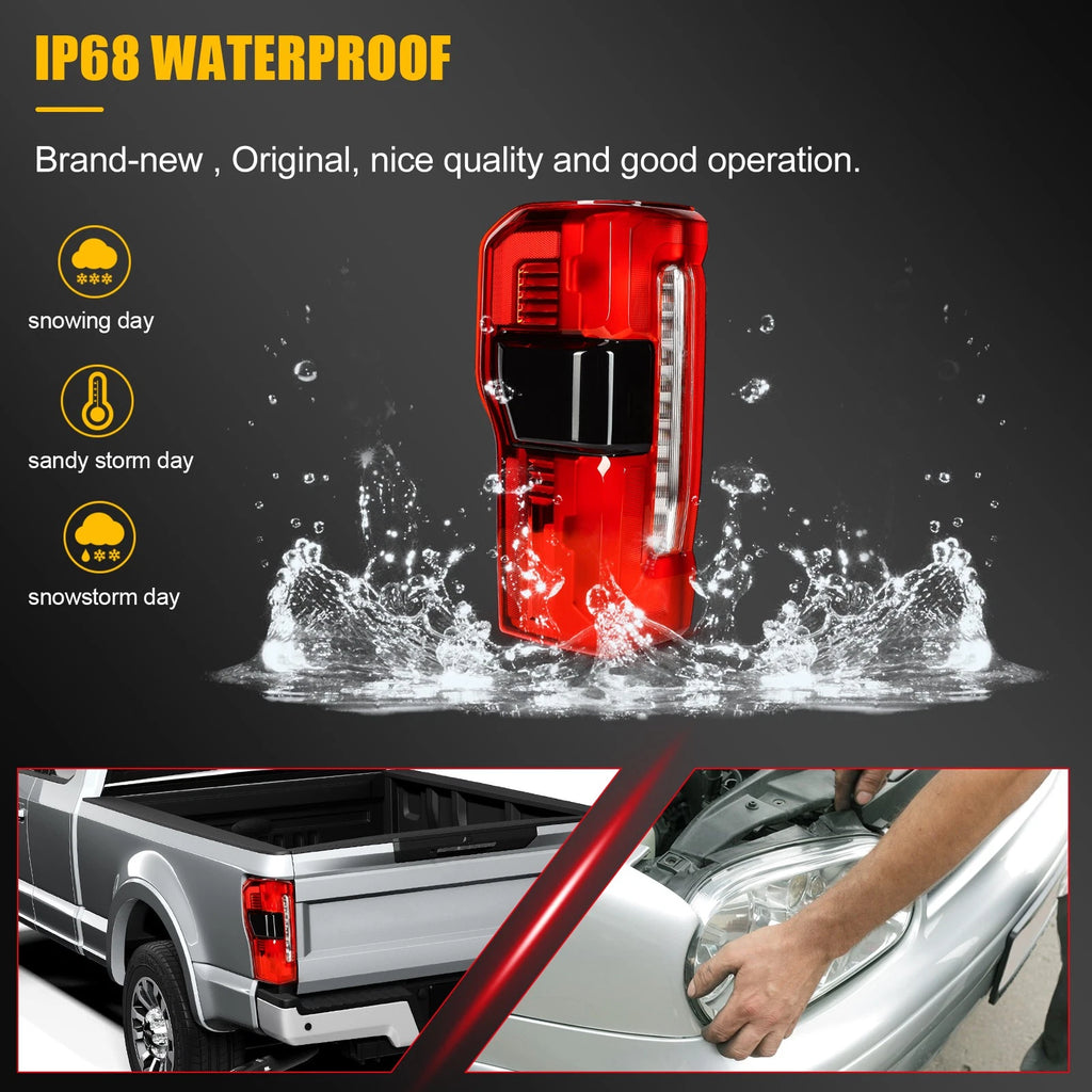 Driver Side Tail Light for Ford F-250 F-350 Super Duty (2023–2024) w/Blind Spot
