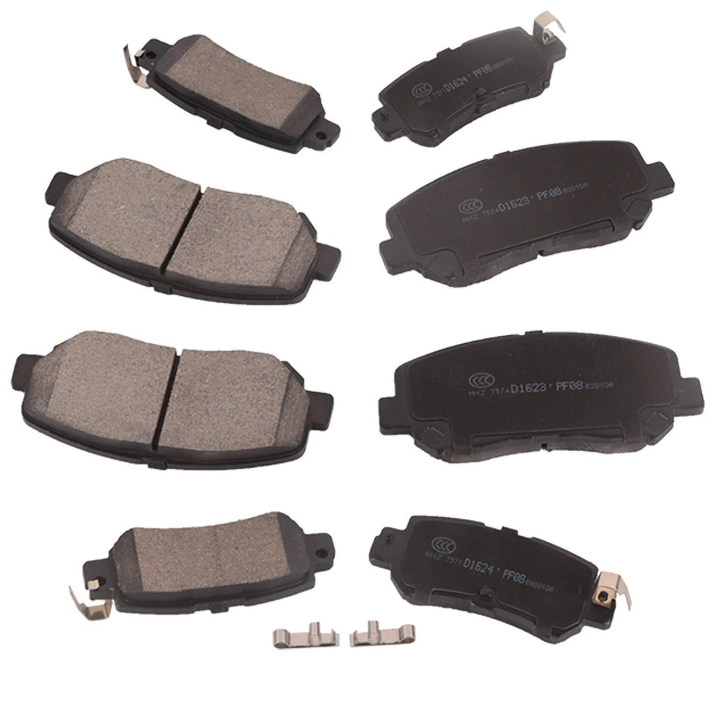 Set of 8 Ceramic Disc Brake Pads for Mazda CX-5 (2016–2022)