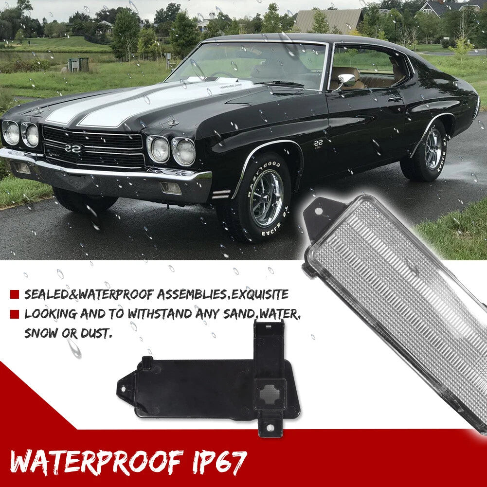 Front Bumper Lower Marker Lamps Housings for Chevy Chevelle El Camino