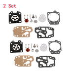 Set of 2 Carburetor Rebuild Kit Diaphragm for Walbro 43CC 52CC (40-5/44F-5 36F 139F)