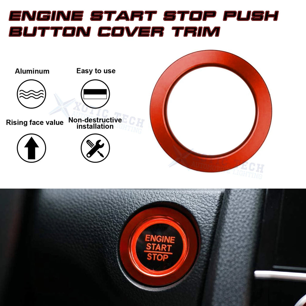 Engine Start Push Button Ring Cover for Honda Civic/Accord (2016-2022)