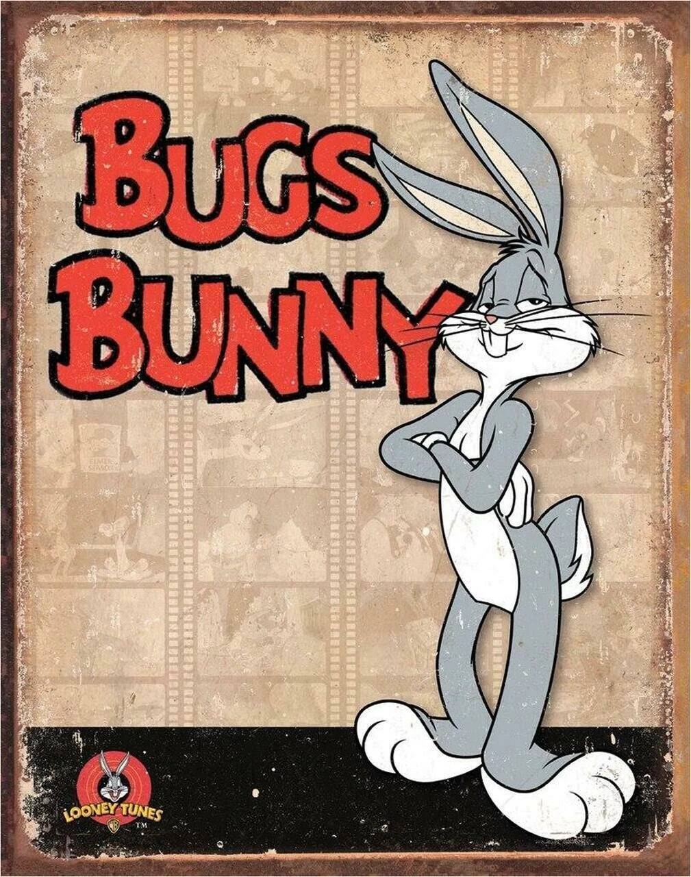 Metal Tin Sign Bugs Bunny Looney Tunes 12.5" x 16" (1851)