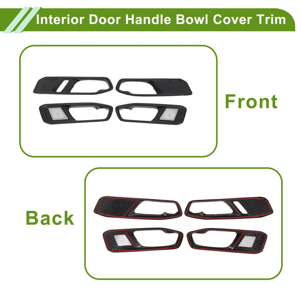 Set of 4 Interior Door Handle Bowl Cover Trim for Honda Accord (2023–2025)