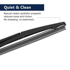Rear Windshield Wiper Blade Arm Set 16 Inch for Lexus RX450h (2009-2017)