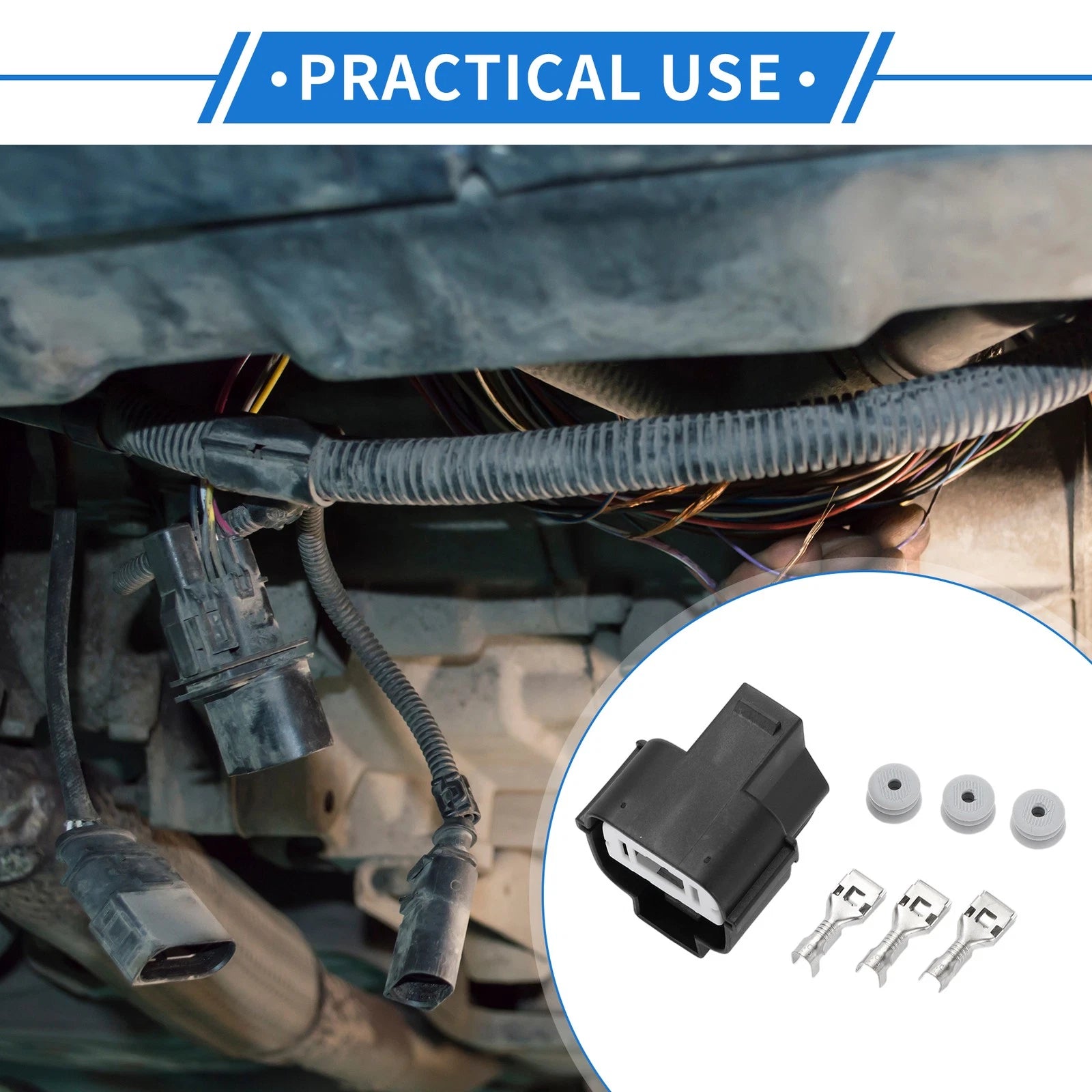 3 Pin Radiator Cooling Fan Connector Plug for Hyundai 