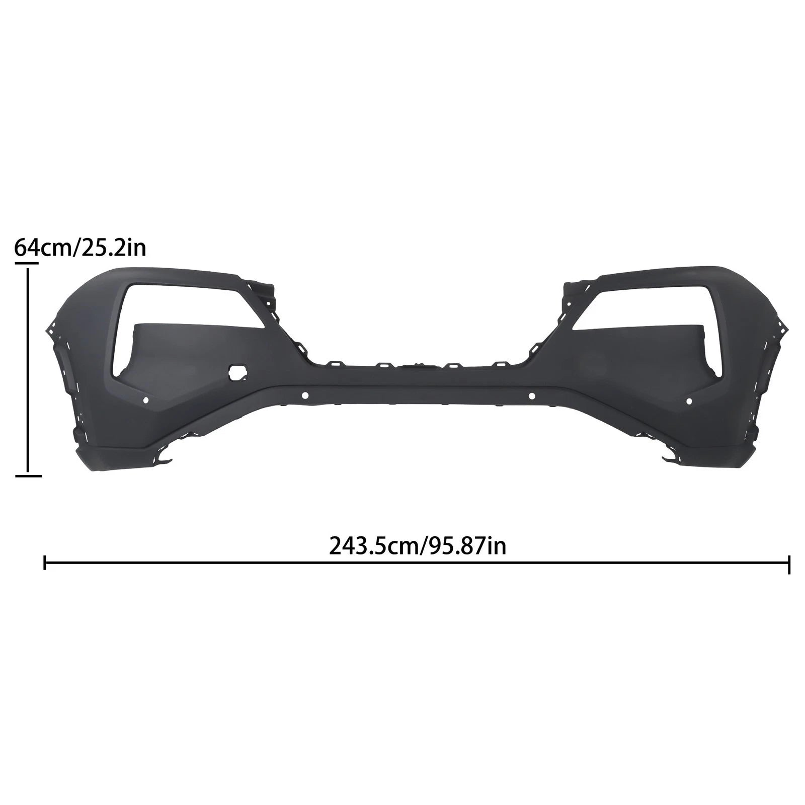 Front Bumper Cover for Nissan Rogue (2021-2023) with Sensor Holes