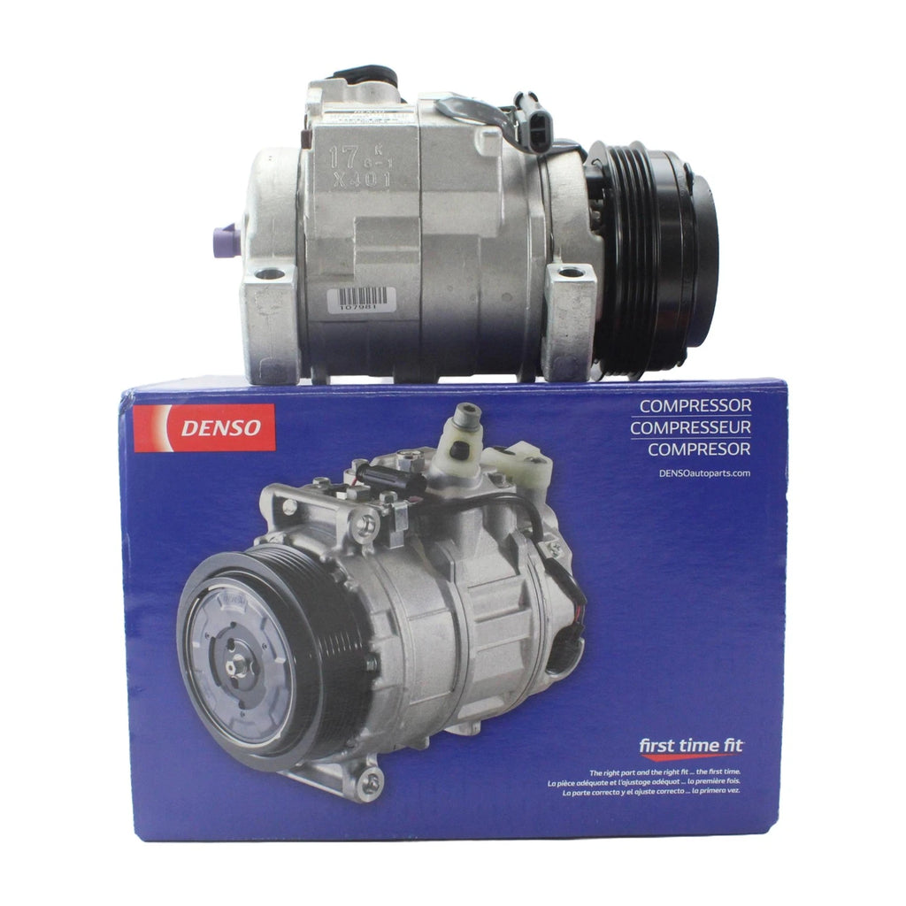 A/C Compressor and Clutch for Cadillac Escalade, Chevy GMC Yukon, Hummer H2 (Denso)