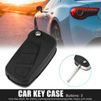 3X Key Fob Case Shell for Ford Ka (2008–2016) - Black