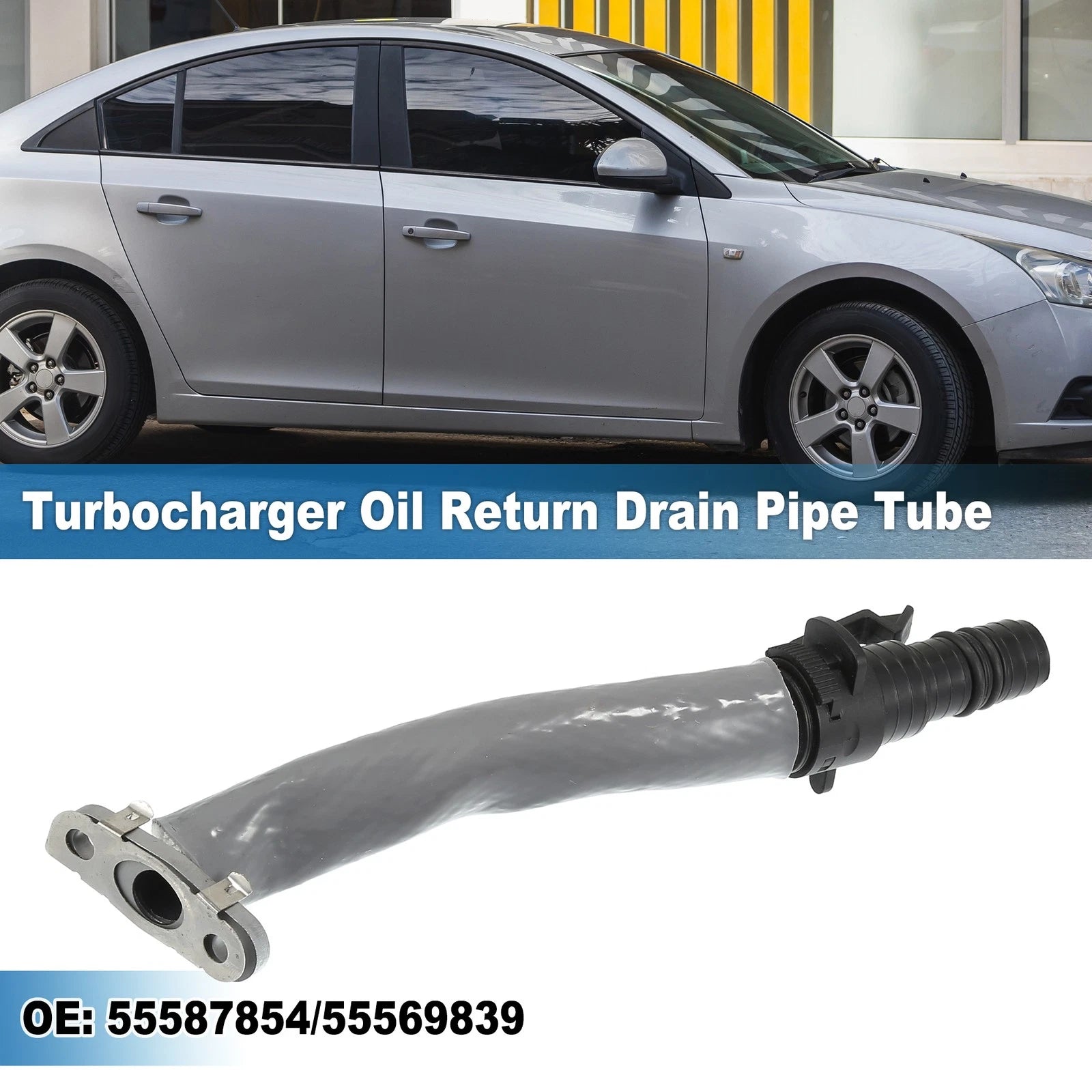 Turbocharger Oil Return Drain Pipe Tube No. 55587854 for Chevy Cruze Sonic Trax (2011–2019)