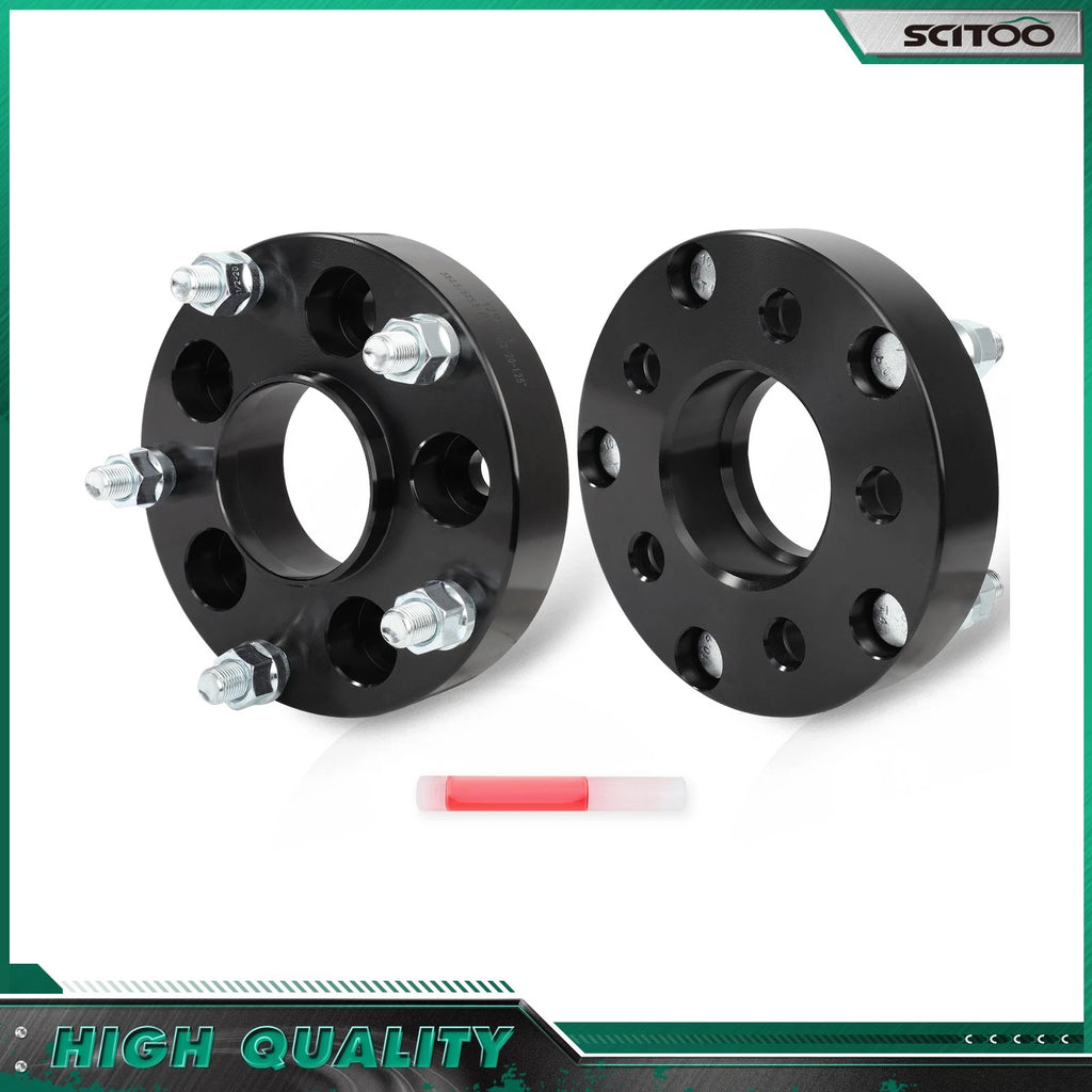 2X Hubcentric Wheel Adapters 5x4.5 to 5x5.5 1.25" 1/2-20 for Jeep Liberty (2002–2007)