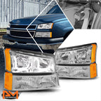 J-Halo LED DRL Headlight Lamps for Chevy Silverado/Avalanche (2003–2006)
