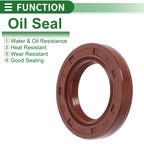 Set of 5 Oil Seal Rotary Shaft Seal FKM Rubber 22x35x6mm
