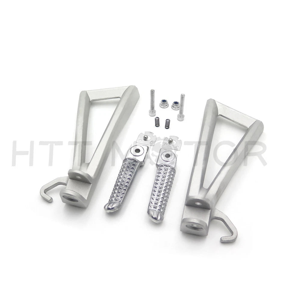 Rear Set Foot Peg Bracket for Yamaha YZF R6 (2006–2012) - Silver Polished
