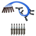 NGK Wire Set & Denso 6 Double Iridium Spark Plugs for Savana 1500 (2014)
