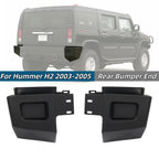Set of 2 Rear Bumper End Caps for Hummer H2 (2003–2005)